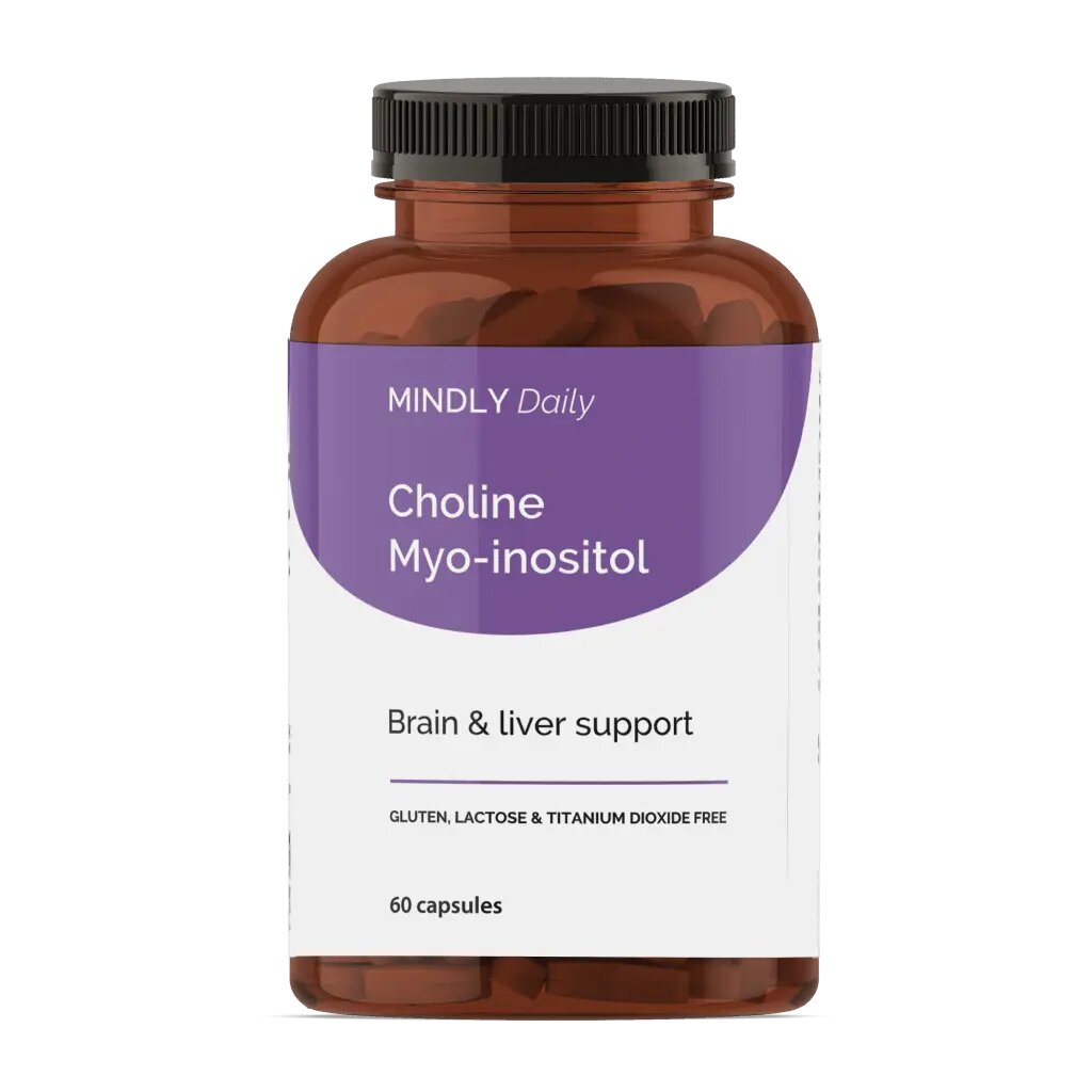 MINDLY Daily Холин+Мио-инозитол 250мг+250мг/Choline Myo-inositol капсулы массой 838 мг 60 шт