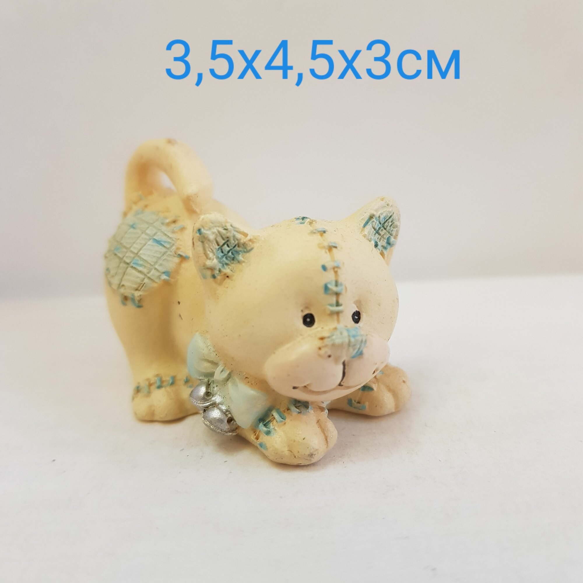 Фигурка декоративная "Кот" мини 3,5х4,5х3см, 1288В