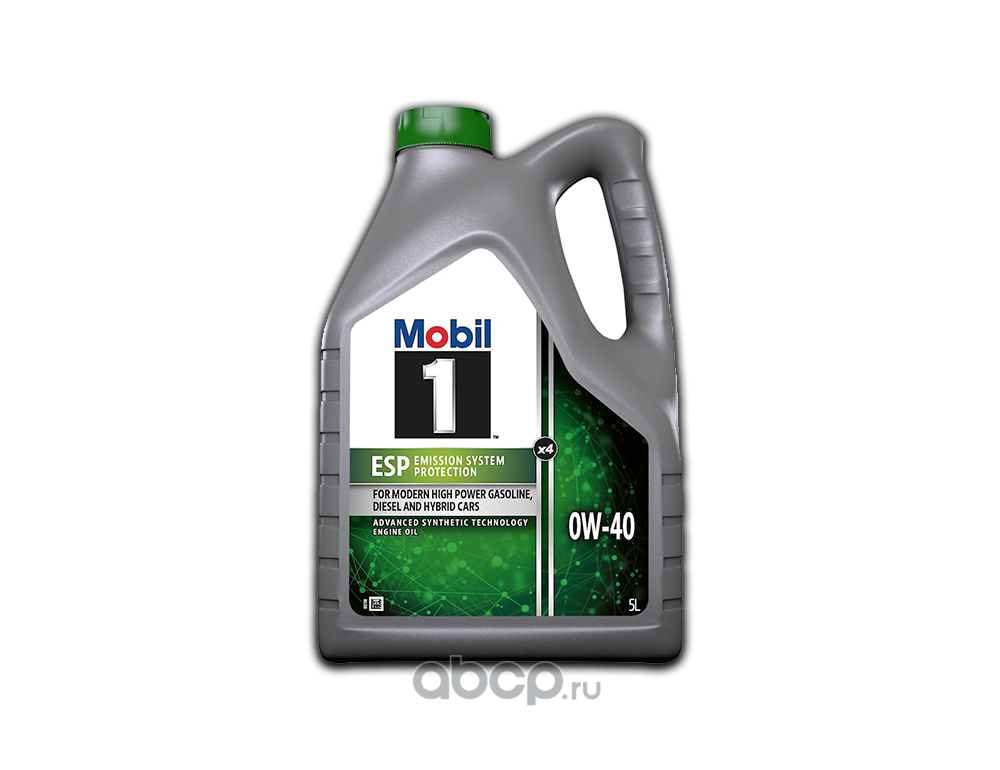 Масло моторное Mobil 1 ESP X4, синтетическое, 0W40, 5л 157814