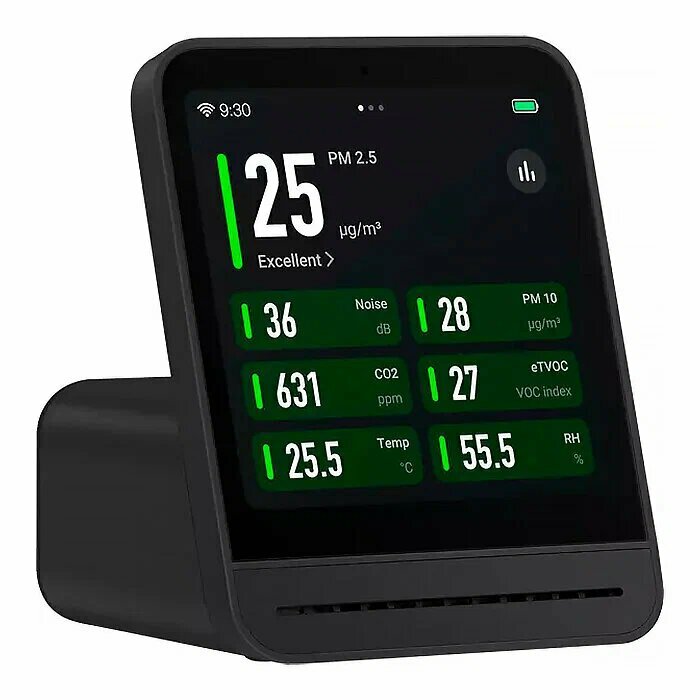 Картинки Анализатор качества воздуха Xiaomi Qingping Air Monitor 2(CGS2), черный, CN