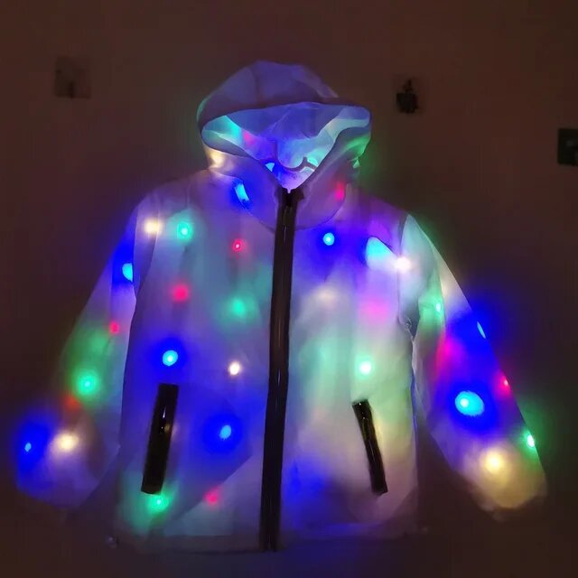 Светящиеся костюм из полиэстера для взрослых, jacket only, L, Унисекс
