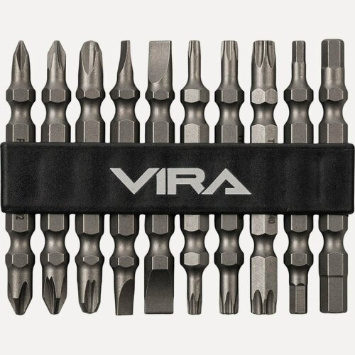 Изображение товара Набор двусторонних бит S2, 10 шт VIRA 554197