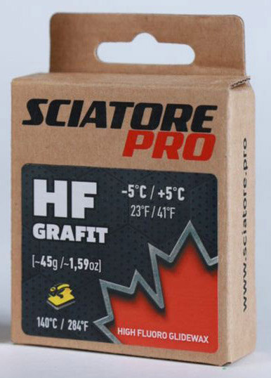 Парафин лыжный Sciatore Pro HF GRAFIT 45гр. черный 5°.-5°