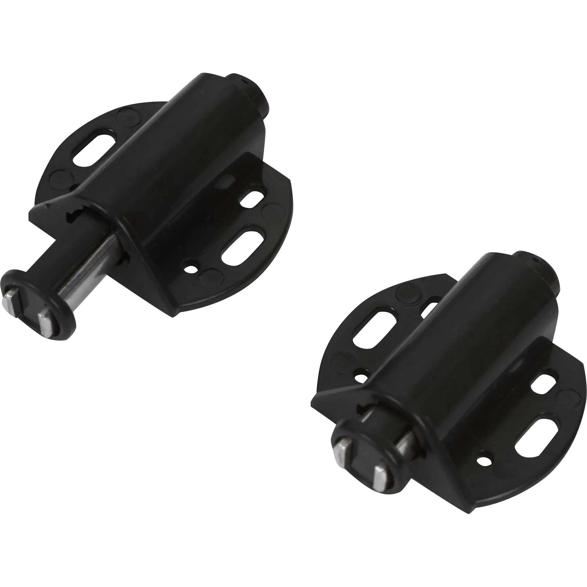 Держатель магнитный MH01 41.8x46.5 мм ПВХ для одного стеклянного фасада цвет чёрный 2 шт.