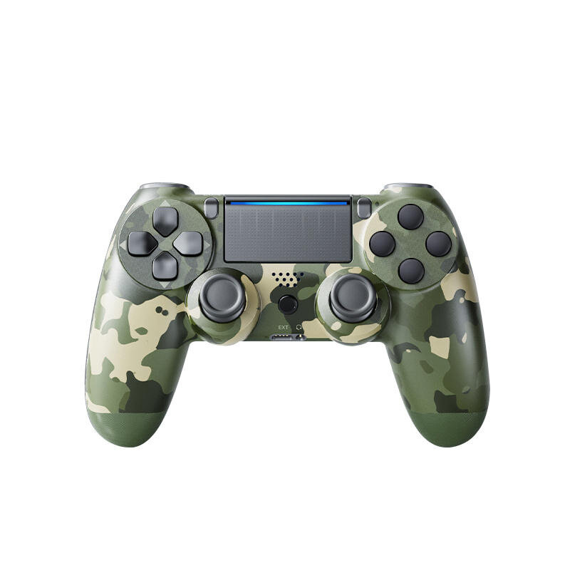 Беспроводной джойстик для компьютера / Геймпад Dualshock для PS4, ПК, телефона с Bluetooth, цвет хаки камуфляж