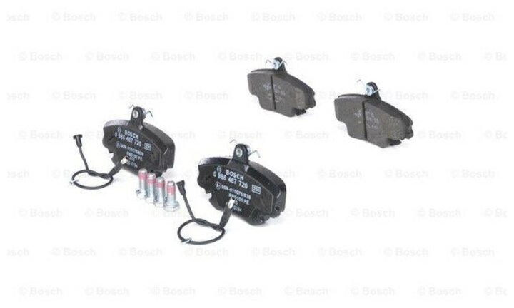 Дисковые тормозные колодки передние BOSCH 0986467720 (1 шт.) черный — фото 1