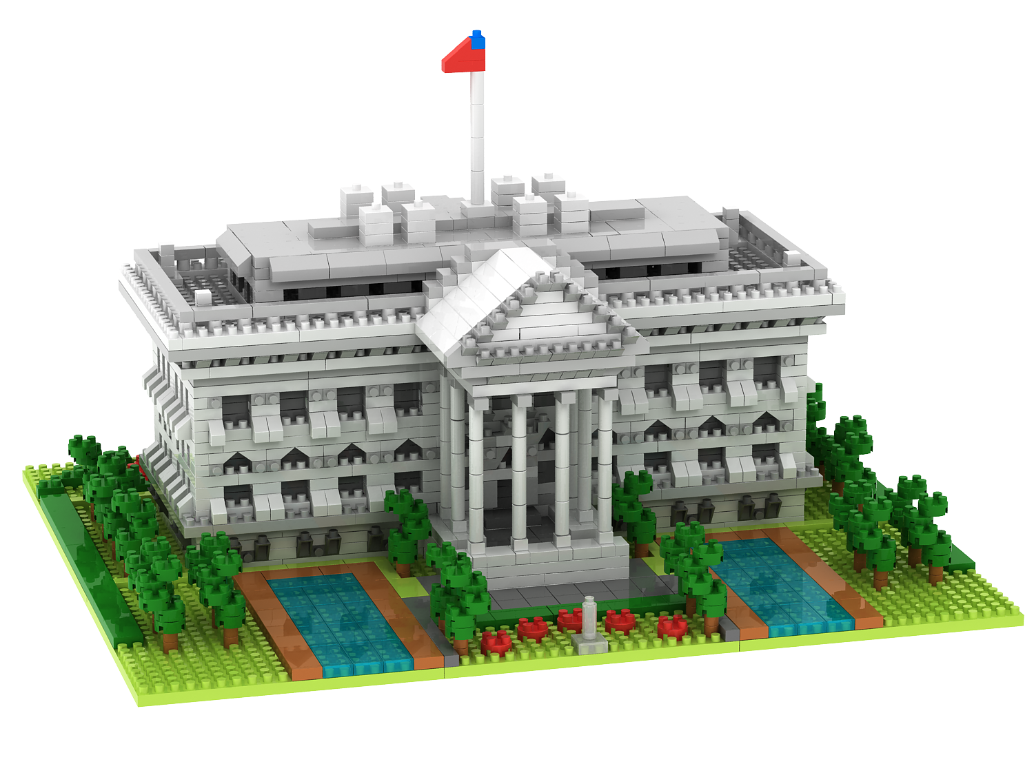 Конструктор WLToys "Белый Дом" YZ062, 2235 элементов, от 14 лет