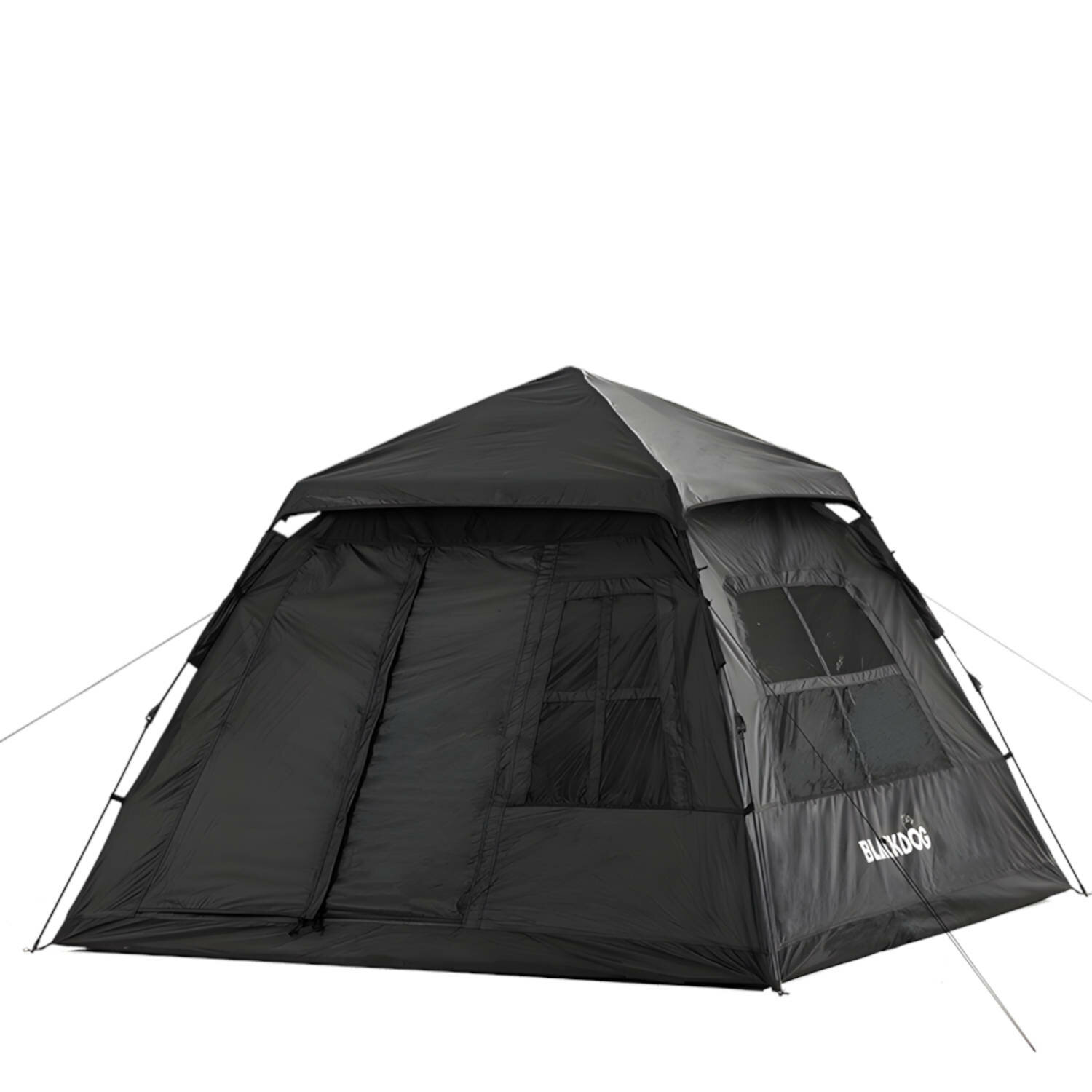 Палатка кемпинговая BlackDog Two Doors And Four Windows Tent Black