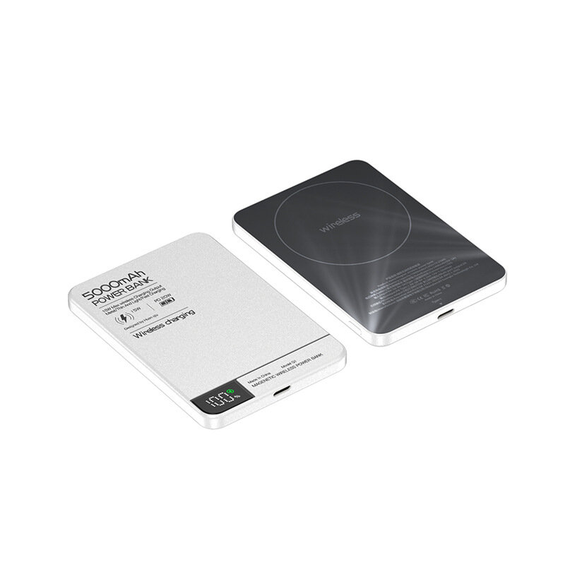 Блок питания PD20W, для Apple Magsafe, 10000mAh, серый титан — фото 1
