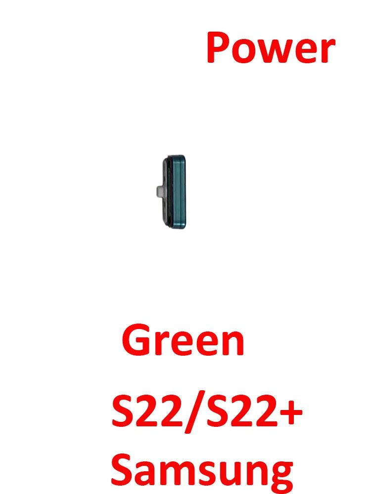 Кнопка регулировки громкости телефона для Samsung Galaxy S22 Ultra S22 + 5G новая боковая клавиша включения и выключения запасная часть S22 Power Green