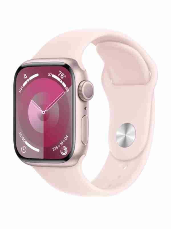 Умные часы Apple Watch Series 9 45 мм Aluminium Case GPS, Pink/Light Pink Sport Band, размер ремешка S/M