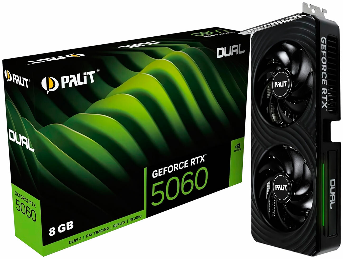 Видеокарта Palit GeForce RTX 5060 Dual 8GB (NE75060019P1-GB2063D)