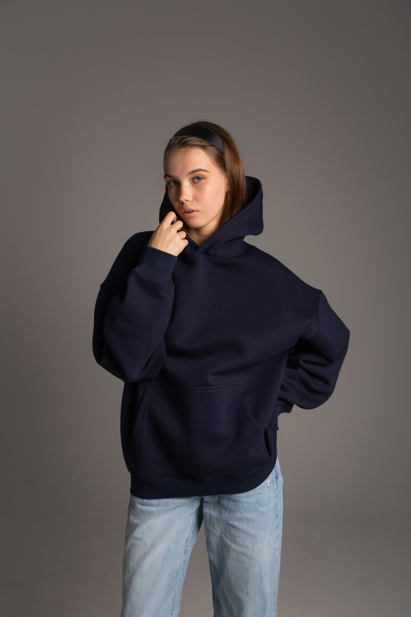 Худи Arcobaleno Толстовка худи, размер L, , синий — фото 1