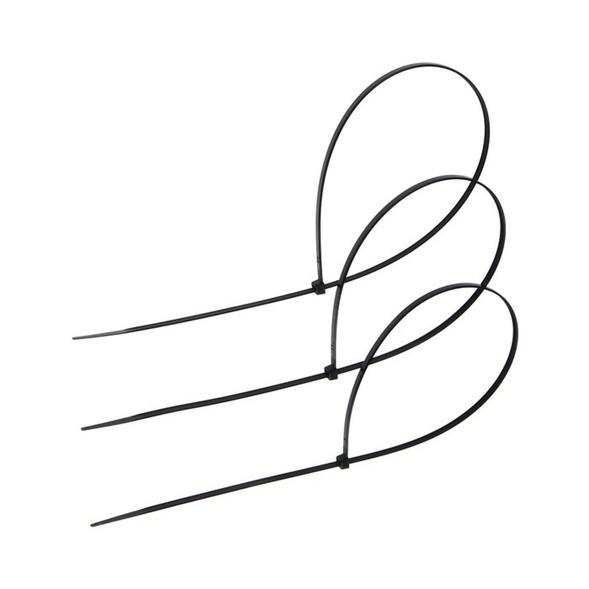 Хомут нейлоновый для стяжки тундра 48х500 мм черный 100 шт