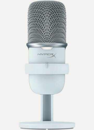Изображение товара HyperX SoloCast, белый, проводной микрофон