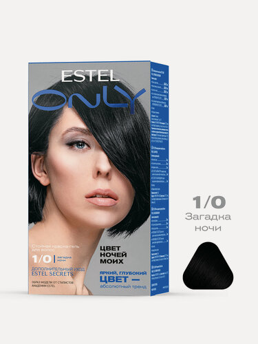 Изображение товара Набор для окрашивания волос ESTEL Only краска 1.0 черный классический и оксид 6%