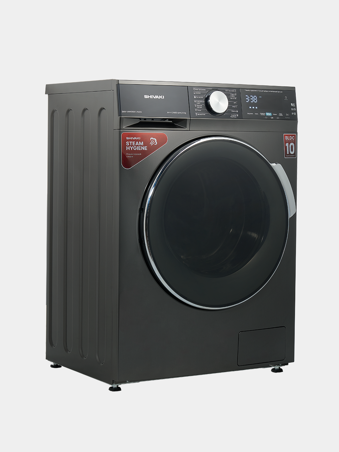 Стиральная машина SHIVAKI SHIV-WM 0108 S Kaito - (8 kg) инверторный двигатель, A+++