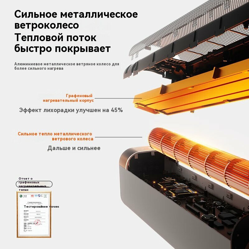 Тепловентиляторы Panasonic DS-P2044CG, обогреватель, вертикальный обогреватель с дистанционным управлением, серебристо-серый