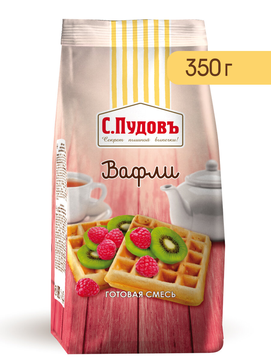 Смесь для выпечки "Вафли" С. Пудовъ, 350 г