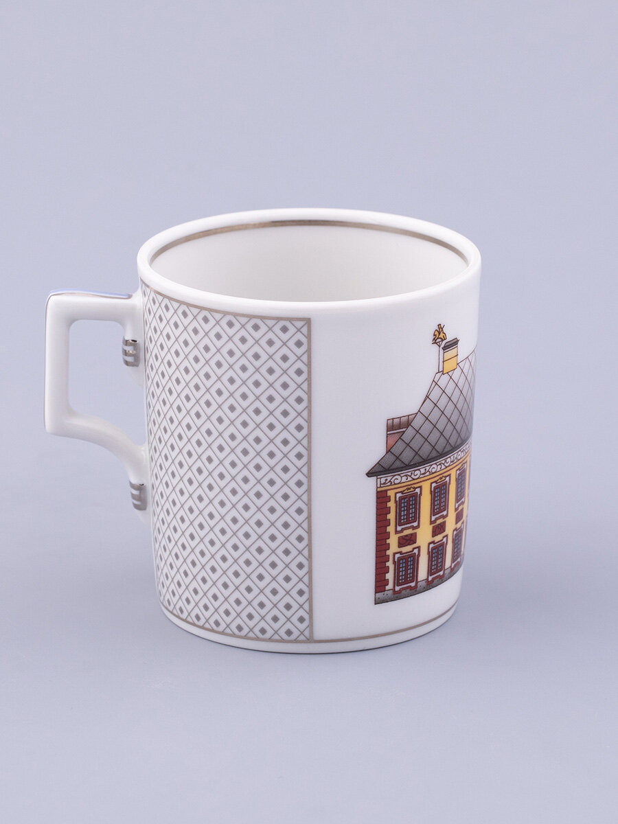 Чайная пара "Серебряный город 6 " форма Гербовая , Императорский фарфоровый завод — фото 1