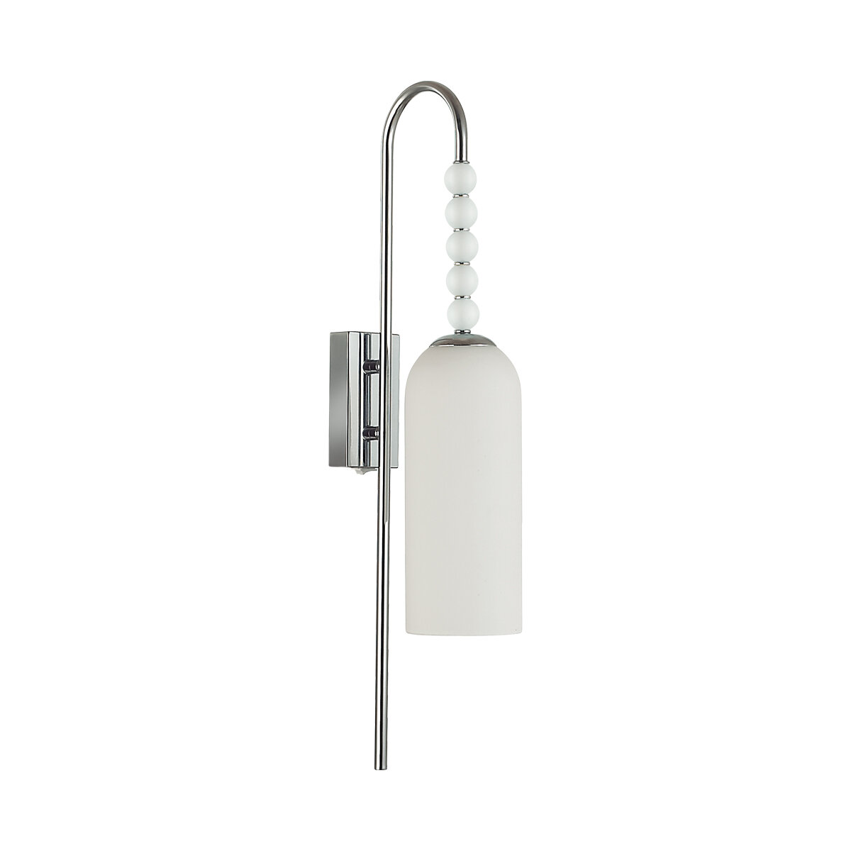 Бра Neoclassi E14 1х40W 220V Tracy металл/стекло хром/белый