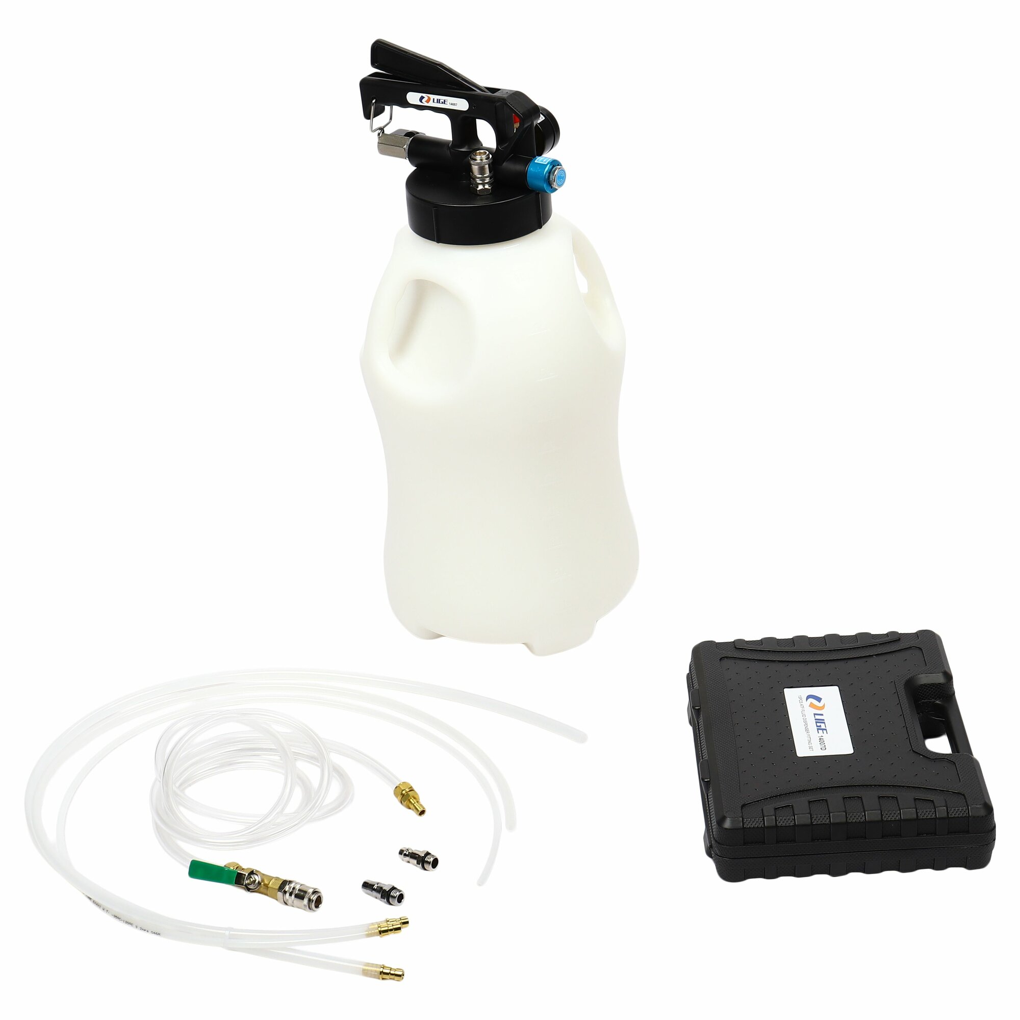 Набор для замены трансмиссионной жидкости (с комплектом 15 адаптеров емкость 10л.) LG-14007 LIGE