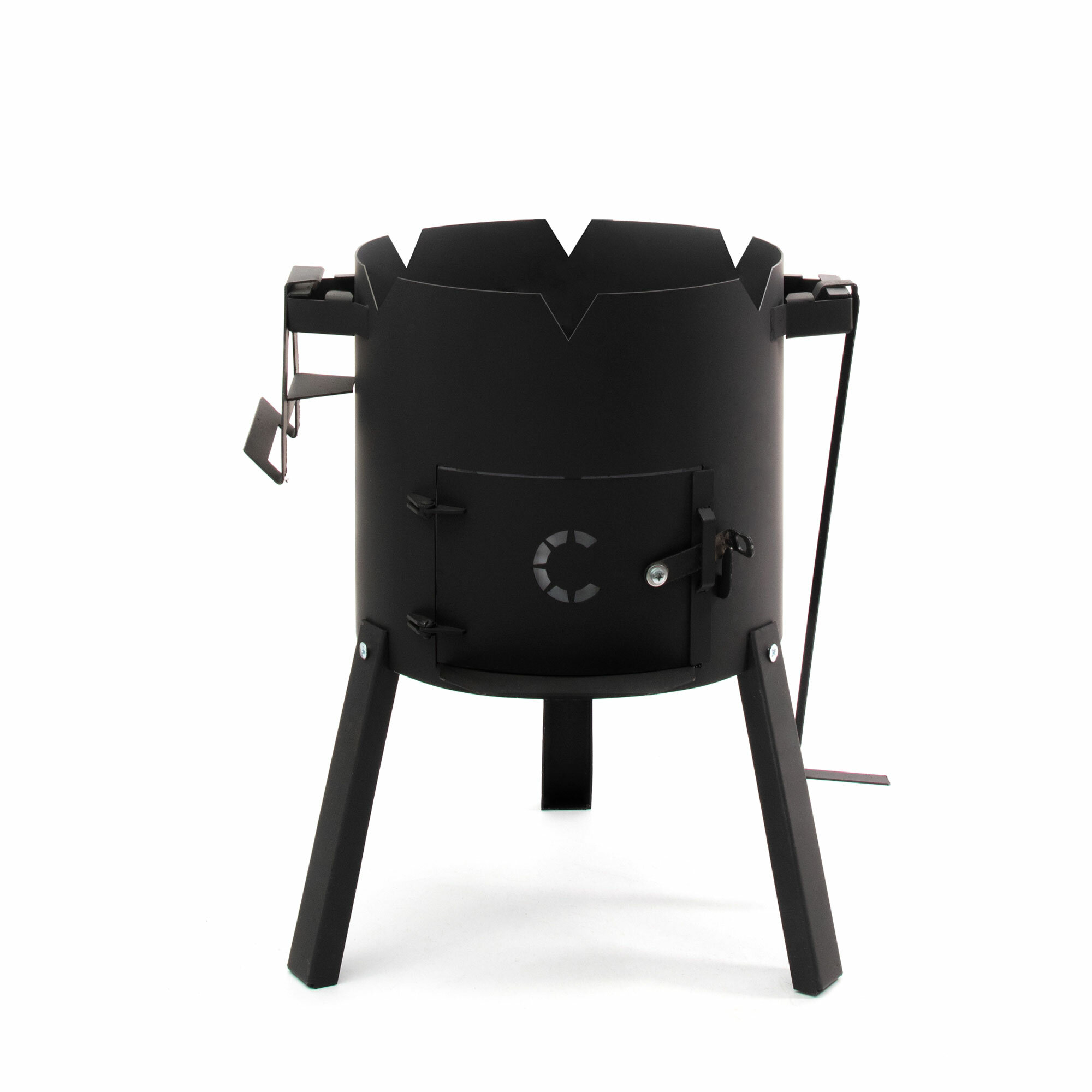 Печь под казан 8-10л сибирский следопыт, d340, сталь 2мм, без трубы