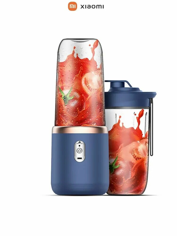 Xiaomi Портативный блендер 3uXRmL, синий, белый
