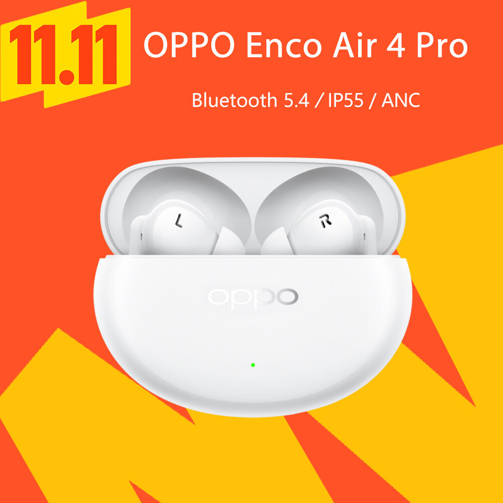 Беспроводные наушники OPPO Enco Air 4 Pro, Bluetooth 5.4, ANC, белый