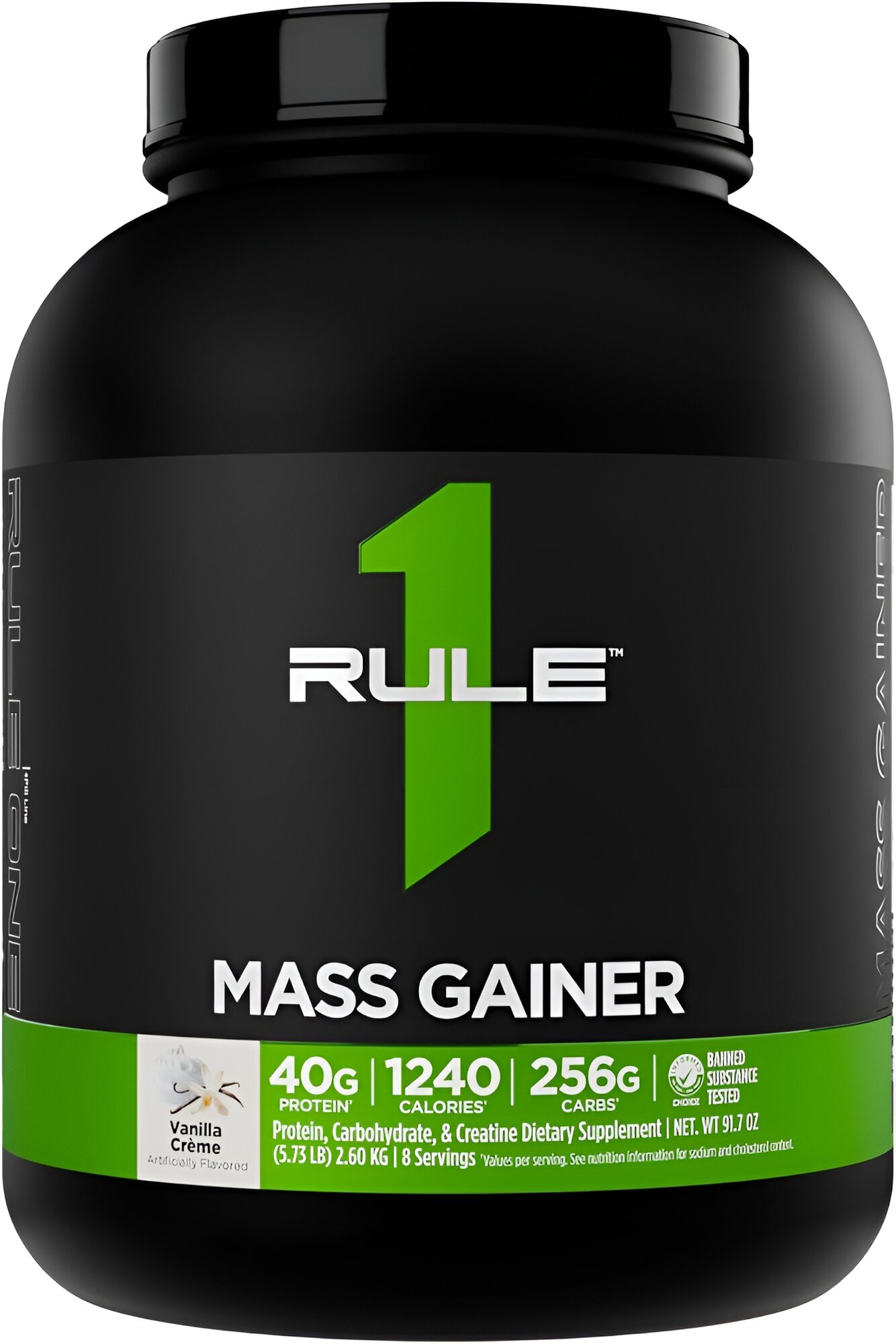 Rule One Proteins Mass Gainer, средство для набора мышечной массы, ваниль, 2,6 кг, 8 порций
