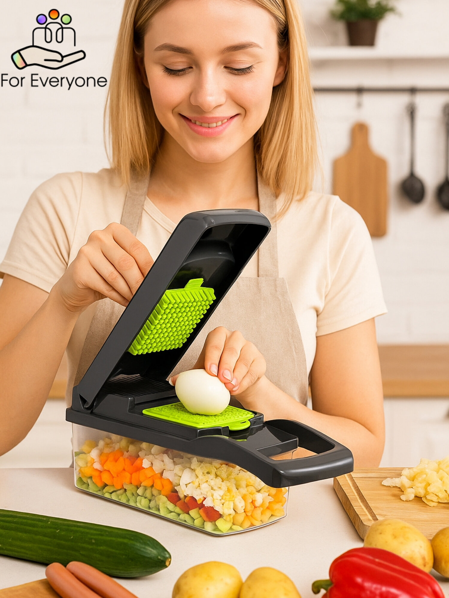 Универсальная и Многофункциональная Овощерезка 14 в 1 Терка для овощей