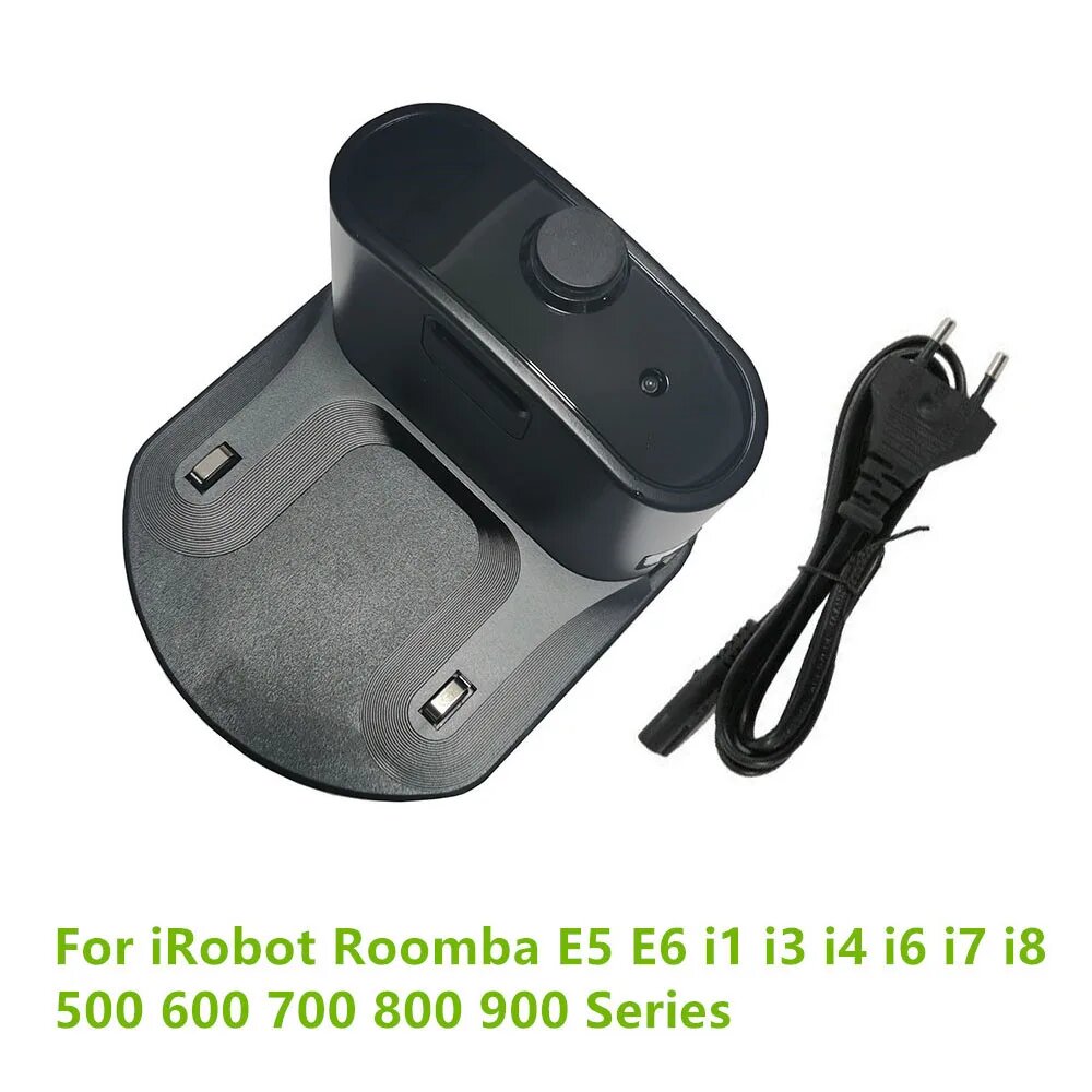 Док-станция для зарядного устройства для iRobot Roomba i1 i3 i4 i6 i7 i8 610 625 630 650 660 760 770 864 871 890 891 960 961 966 970 980 EU Plug