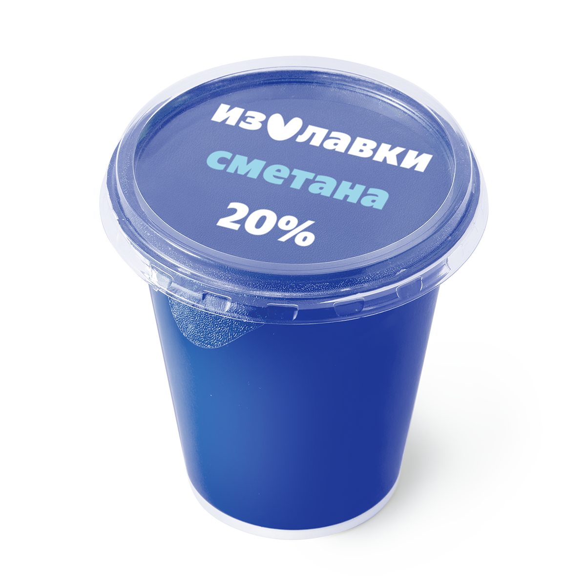 Сметана "Из Лавки" из натуральных сливок 20%, без ЗМЖ, пластиковый стакан, 300 г