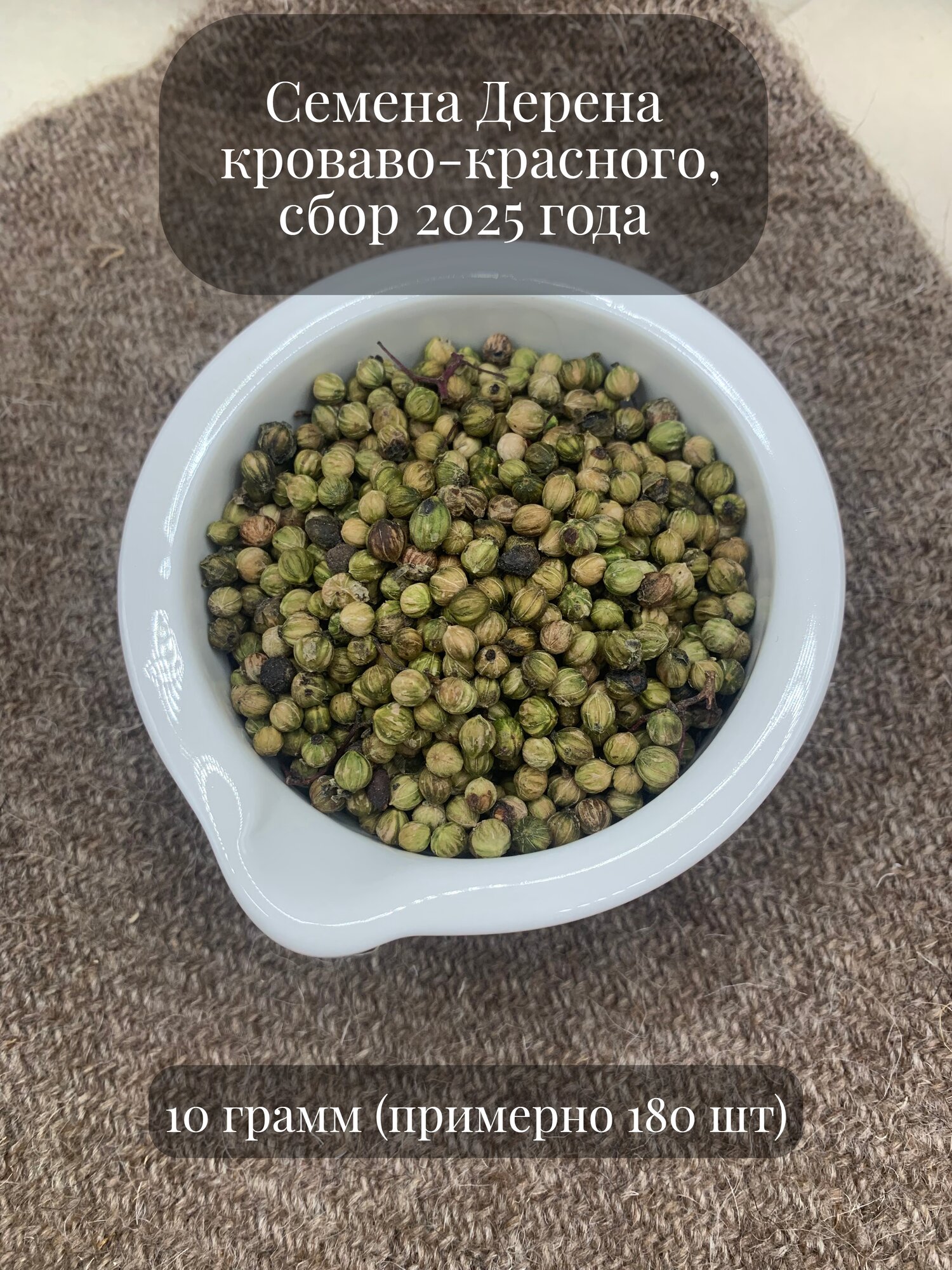 Семена Дерена кроваво-красного декоративного подходит для живой изгороди 10 грамм (примерно 180 шт)