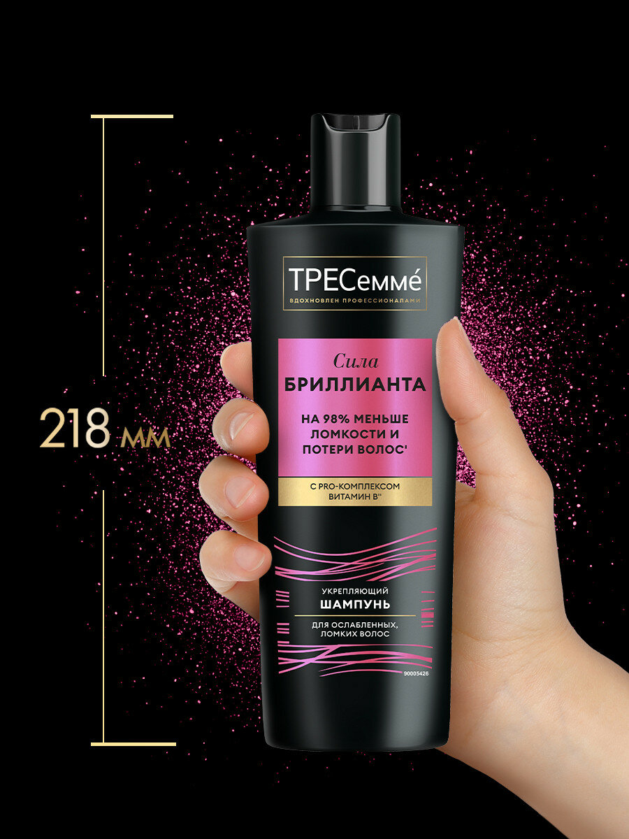 Шампунь TRESemme Diamond Strength Укрепляющий 400 мл - фото №6