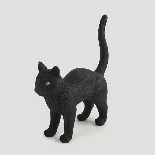 Изображение товара Статуэтка Kuchenland, 24х23 см, полирезин, черная, Кот, Cat night