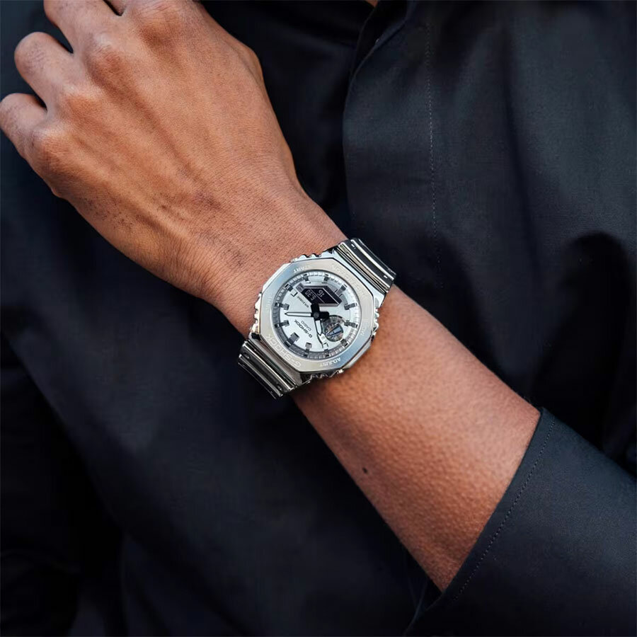 Наручные часы CASIO G-Shock, серебряный — фото 1