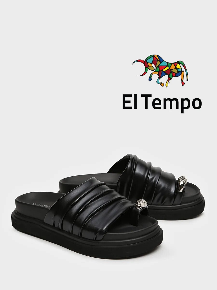 Сабо El Tempo, размер 38, черный