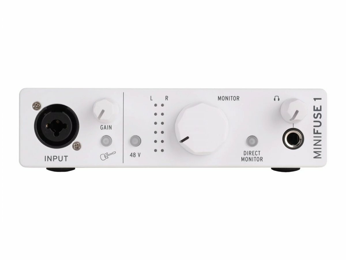 Внешняя звуковая карта Arturia MiniFuse 1, USB аудиоинтерфейс, USB Type-C, белый — фото 1