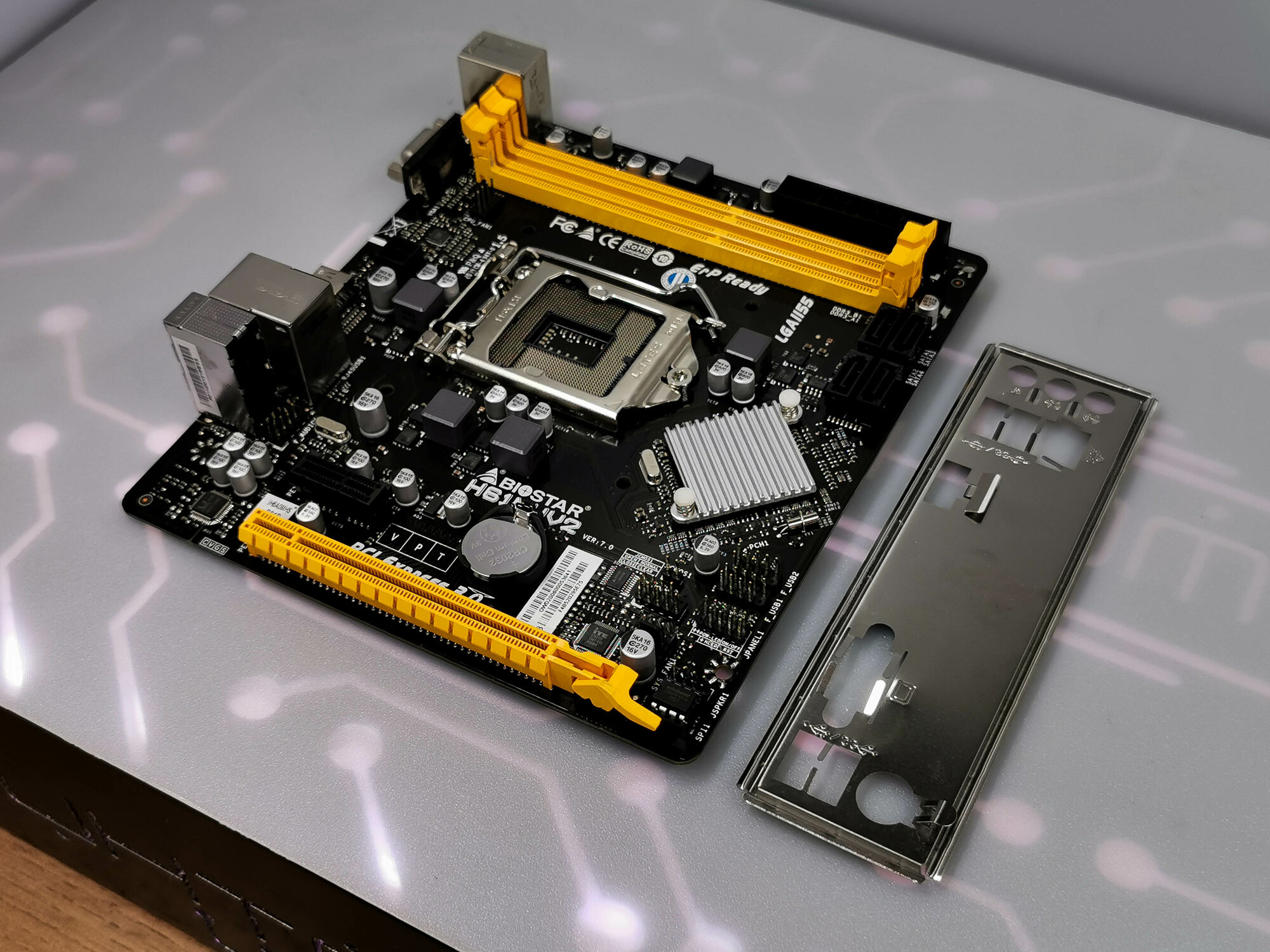 Материнская плата Soket LGA 1155 Biostar H61MHV2 Ver. 7.0 microATX 2*DDR3 HDMI/VGA
