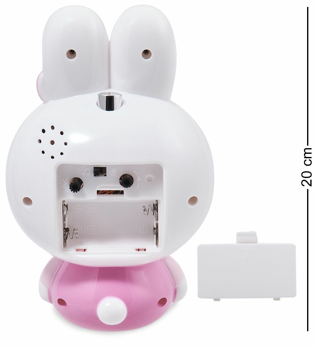 Будильник 'Зайка' белый — фото 1