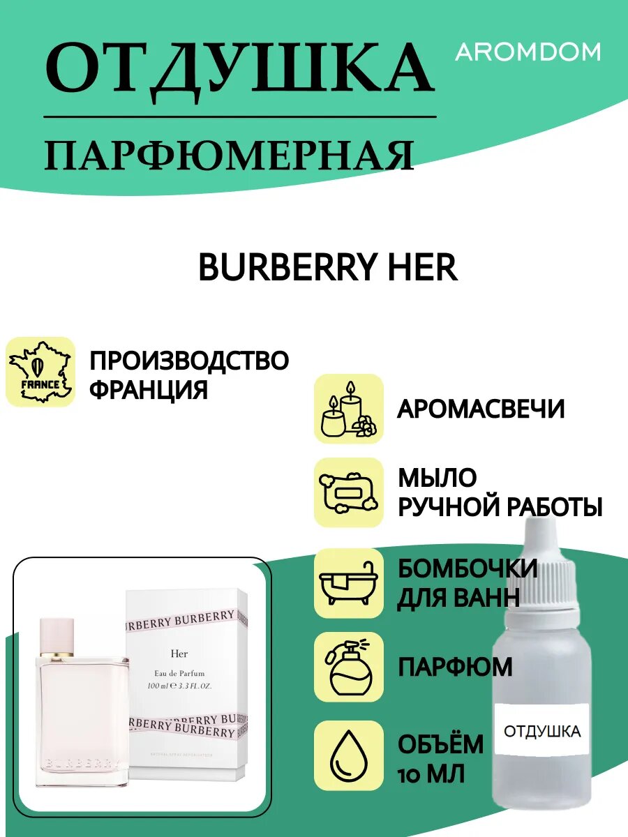 Отдушка для свечей, мыла и парфюма. Burberry Her