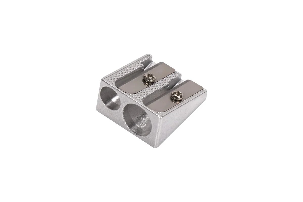 BRAUBERG Точилка для карандашей металлическая 2 диаметра style комплект 4 шт 880447