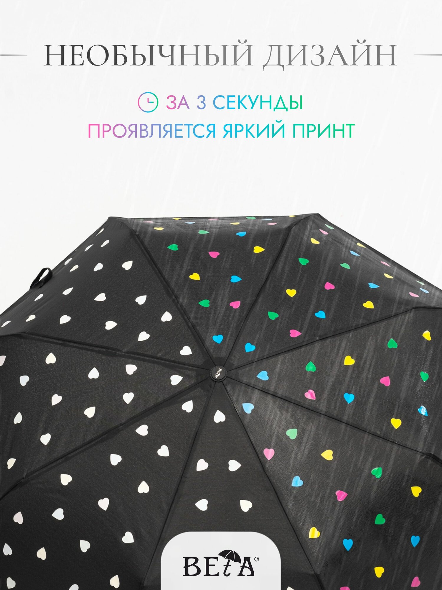 Зонт GALAXY OF UMBRELLAS, черный — фото 1