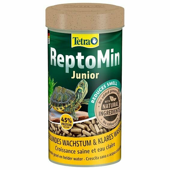 Корм TETRA ReptoMin Junior для молодых водных черепах в виде палочек 250 мл