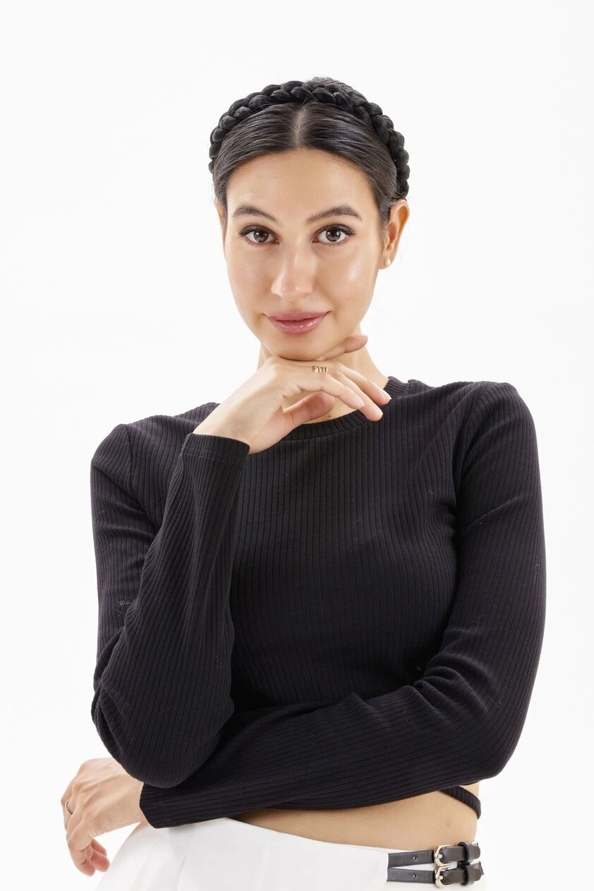 Лонгслив Selfie, размер L, , черный — фото 1