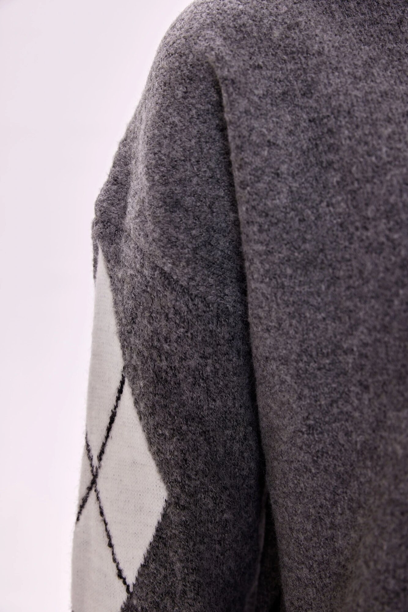 Свитер Selfie, размер S, , серый — фото 1