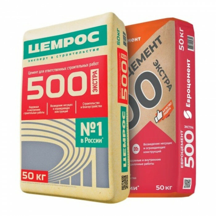 Цемент ЦемРос (Евроцемент) М500 50 кг