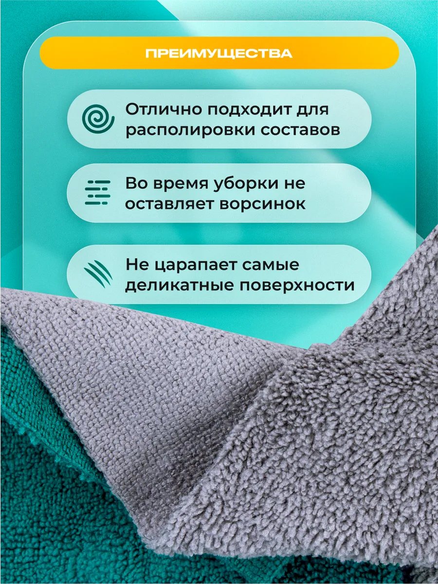 Микрофибра для автомобиля, тряпка из микрофибры, микрофибра тряпка Smart Open, Polish Fiber — фото 1