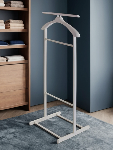 Изображение товара Вешалка напольная деревянная для одежды Прайм Сингл, цвет белый